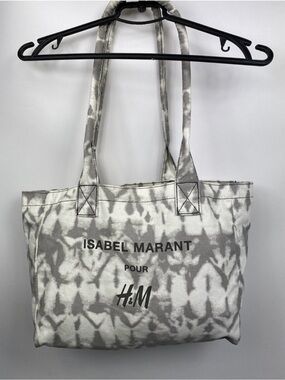 Isabel Marant pour H&M Gray Tie-Dye Canvas Tote